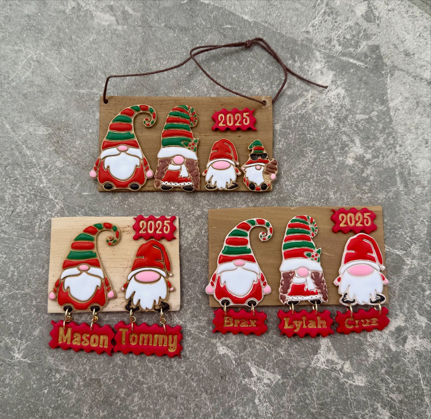 Family Plaque Christmas Decoration