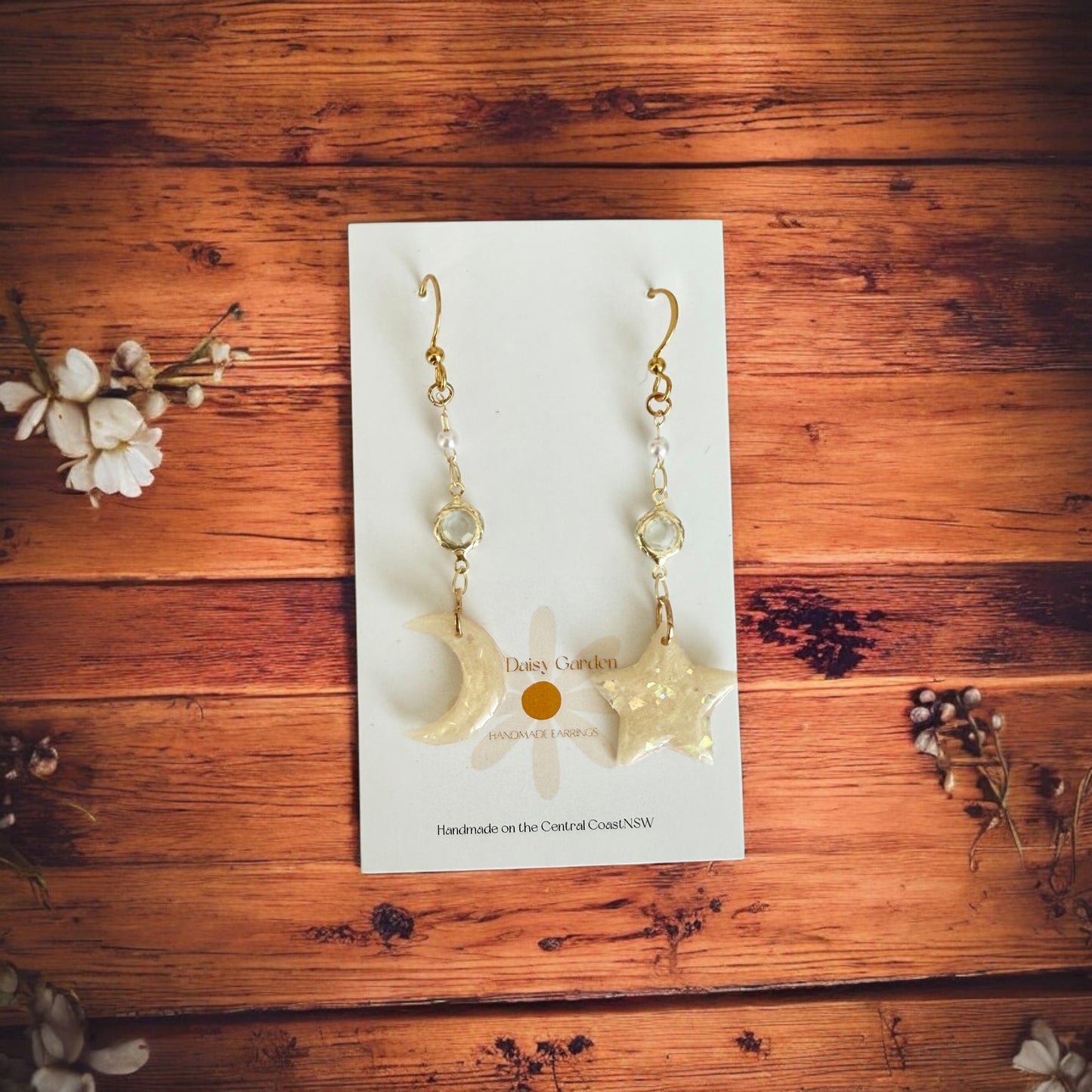 Moon and Stars Dangles