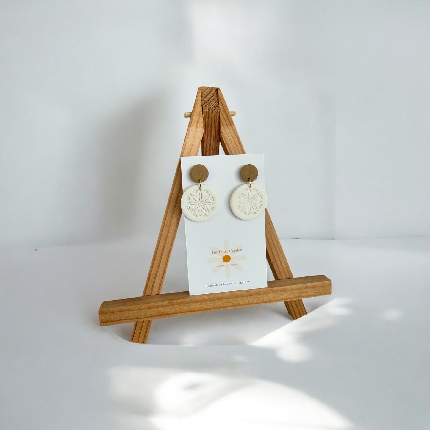 Sarah in White and Tan