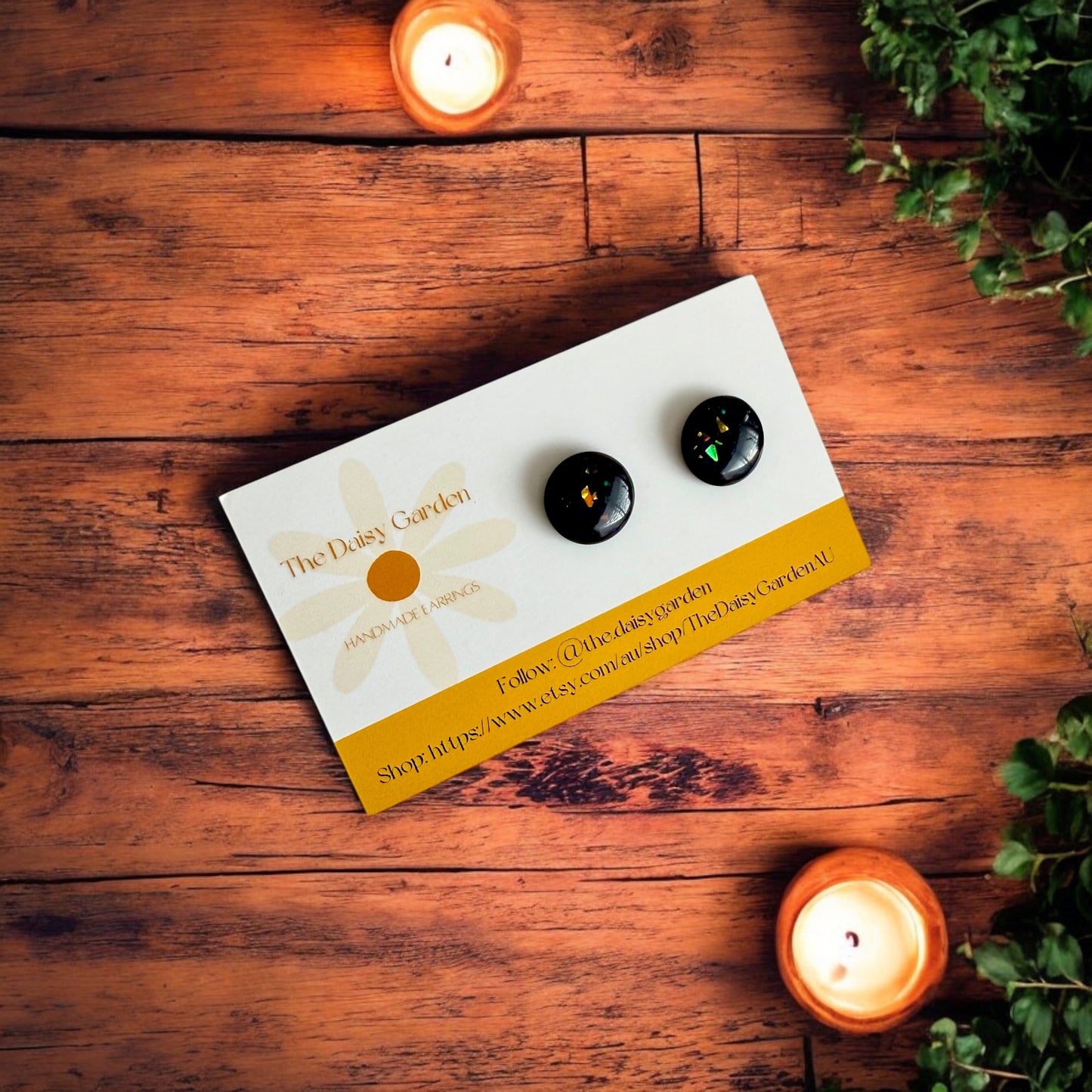 Onyx Opal Effect Studs