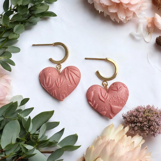 Puffy Heart Native Floral Huggies